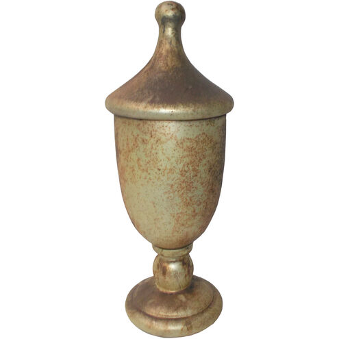 Lidded Trophy 15 X 6 inch Vases & Decor Bowl & Vessel in Gold Foil