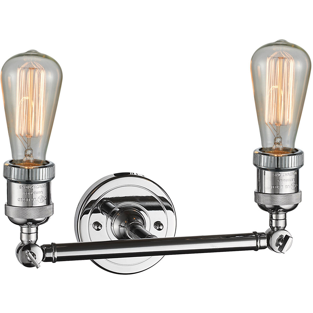 Franklin Restoration Bare Bulb LED 11 inch Polished Chrome Bath Vanity Light Wall Light