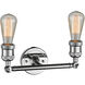 Franklin Restoration Bare Bulb LED 11 inch Polished Chrome Bath Vanity Light Wall Light