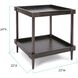 Avenue 24 X 22 inch Dark Bronze Side Table