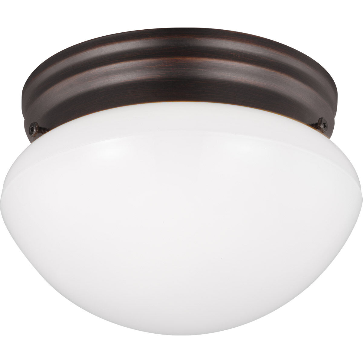 Webster 1 Light 7.75 inch Bronze Flush Mount Ceiling Light