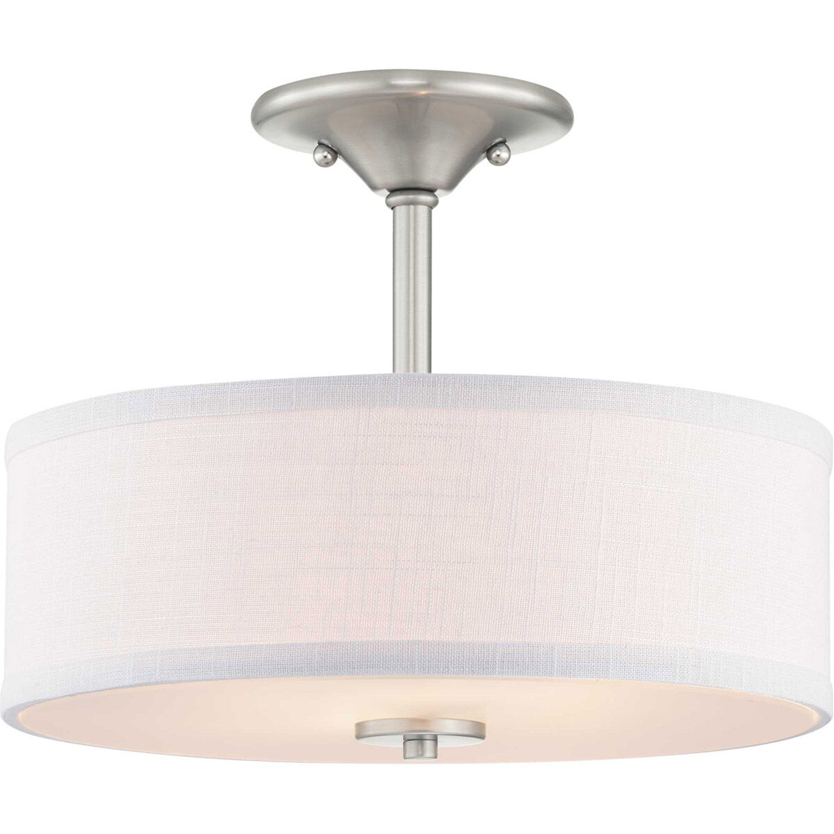 Briscoe 2 Light 13 inch Brushed Nickel Semi-Flush Mount Ceiling Light