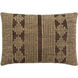 Twareg 20 X 13 inch Taupe/Camel/Dark Grey/Nickel Lumbar Pillow