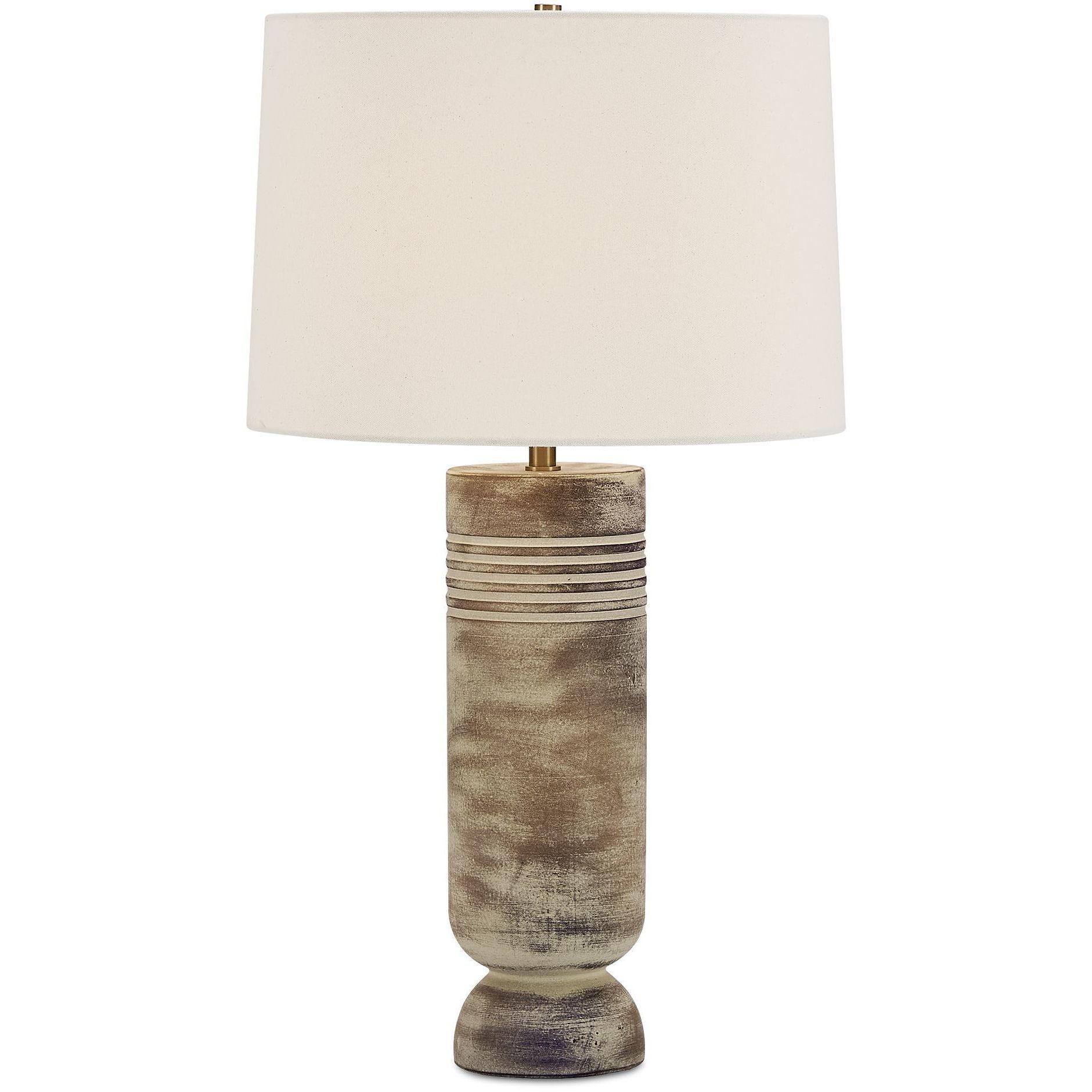 Vale 28.38 inch 150 watt Gray Wash with Warm Beige and Earthy Brown Table Lamp Portable Light