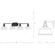 Singleton 4 Light 36 inch Matte Black Bath Vanity Wall Light