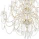 Traditional Crystal 25 Light 45 inch Polished Brass Chandelier Ceiling Light