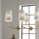 Adeena 8 Light 20.75 inch Brushed Natural Brass Chandelier Ceiling Light