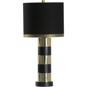 Column Like You See It 18.5 inch 100.00 watt Black and Gold Table Lamp Portable Light
