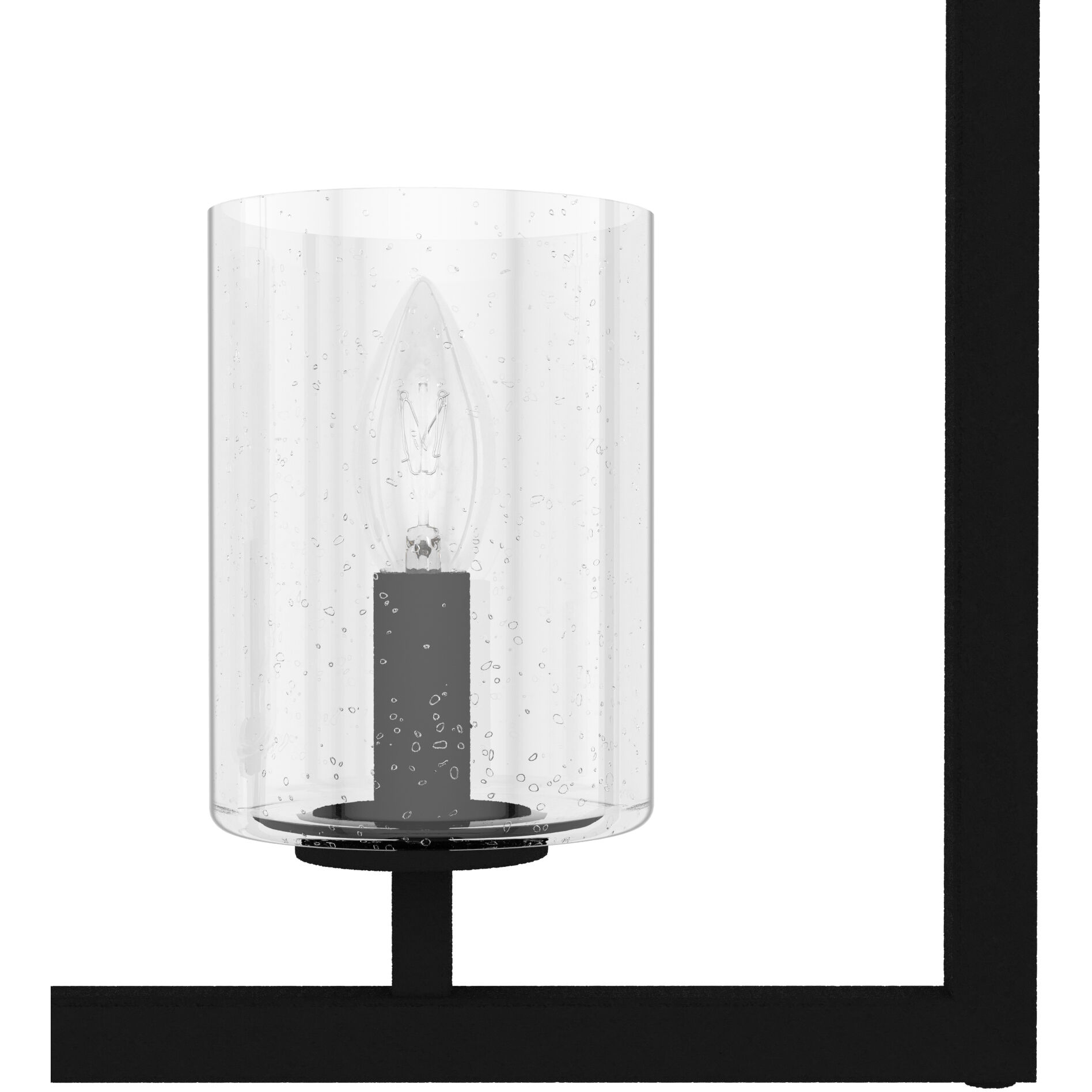 Kerrison 6 Light 48 inch Natural Black Iron Linear Chandelier Ceiling Light