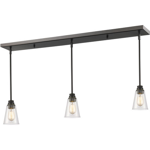 Annora 3 Light 47.5 inch Olde Bronze Linear Chandelier Ceiling Light