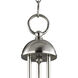 Montgomery 3 Light 20 inch Brushed Nickel Chandelier Ceiling Light