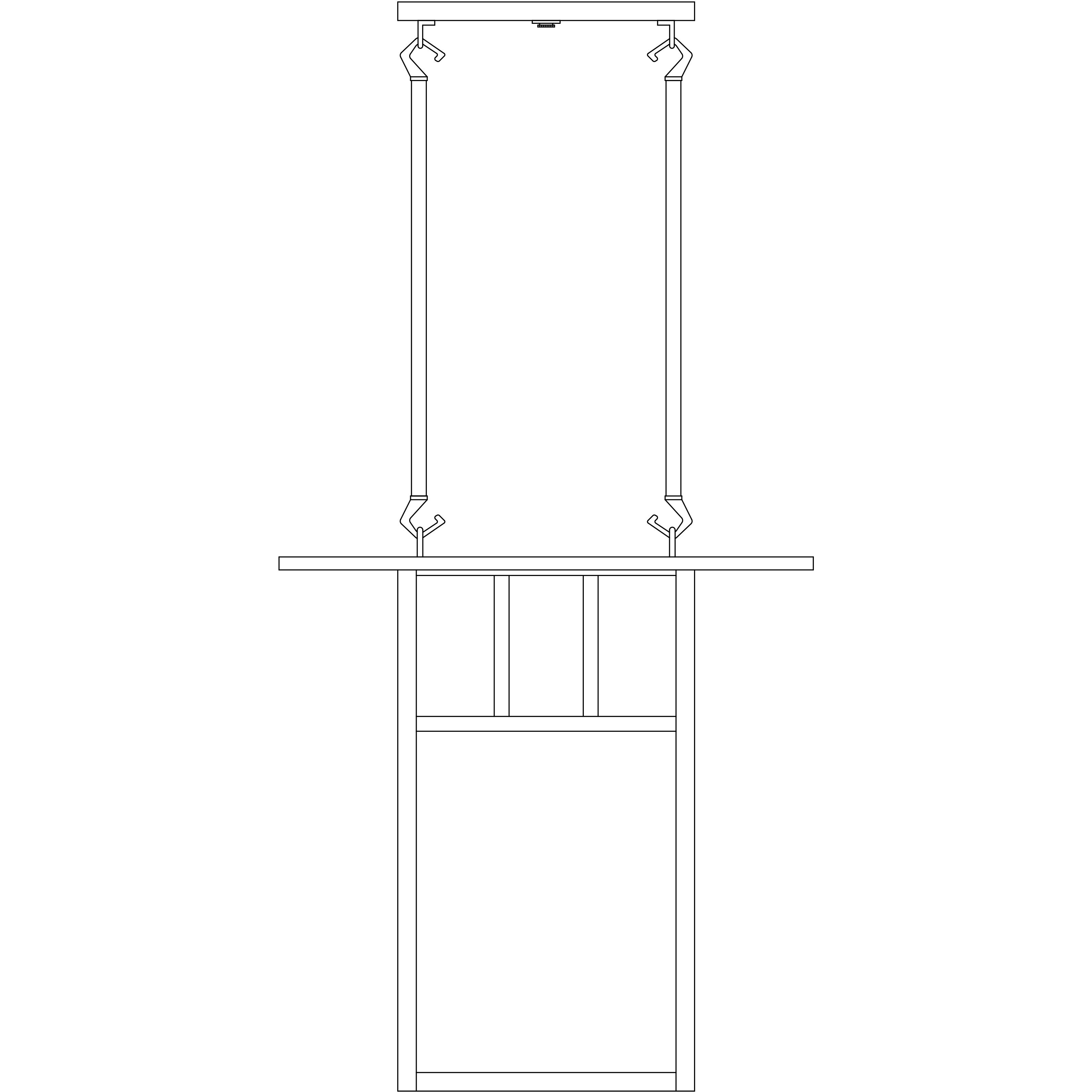 Huntington 2 Light 18 inch Verdigris Patina Pendant Ceiling Light in Frosted, Double T-Bar Overlay