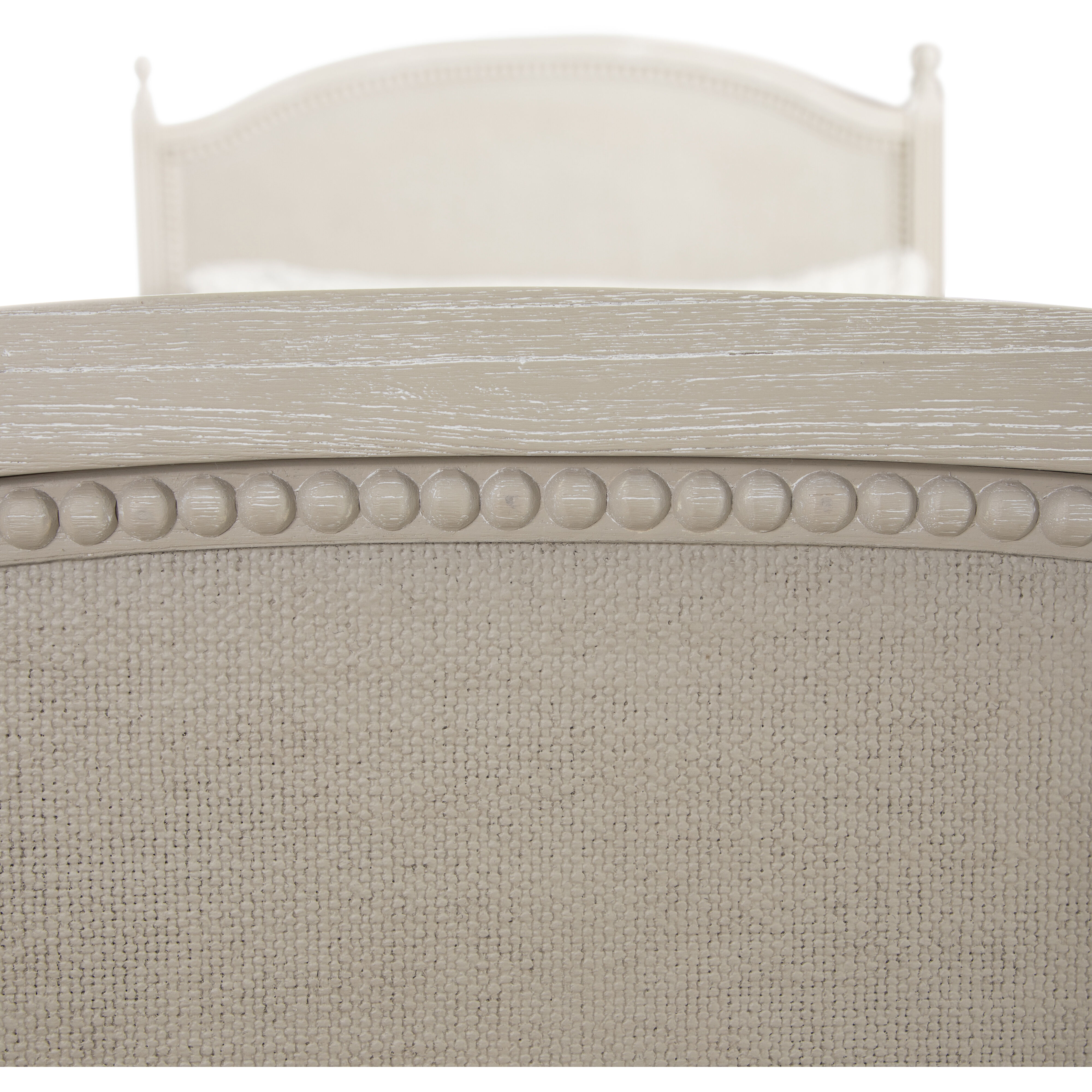 Caroline Cerused White Twin Bed