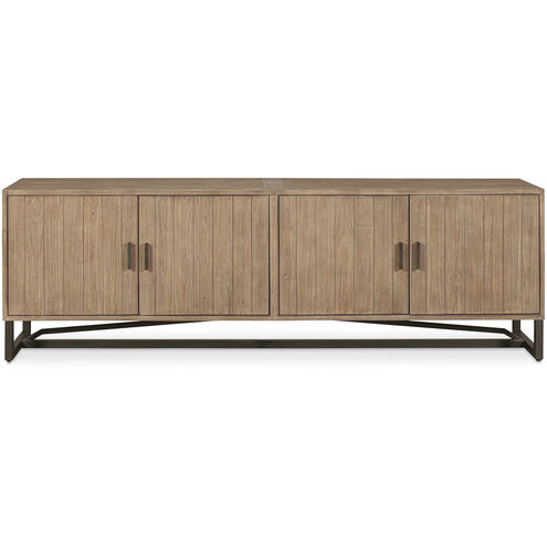Sierra 79 inch Brown Media Unit