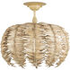 Tiptur 1 Light 15.75 inch Coco Cream Semi-Flush Mount Ceiling Light