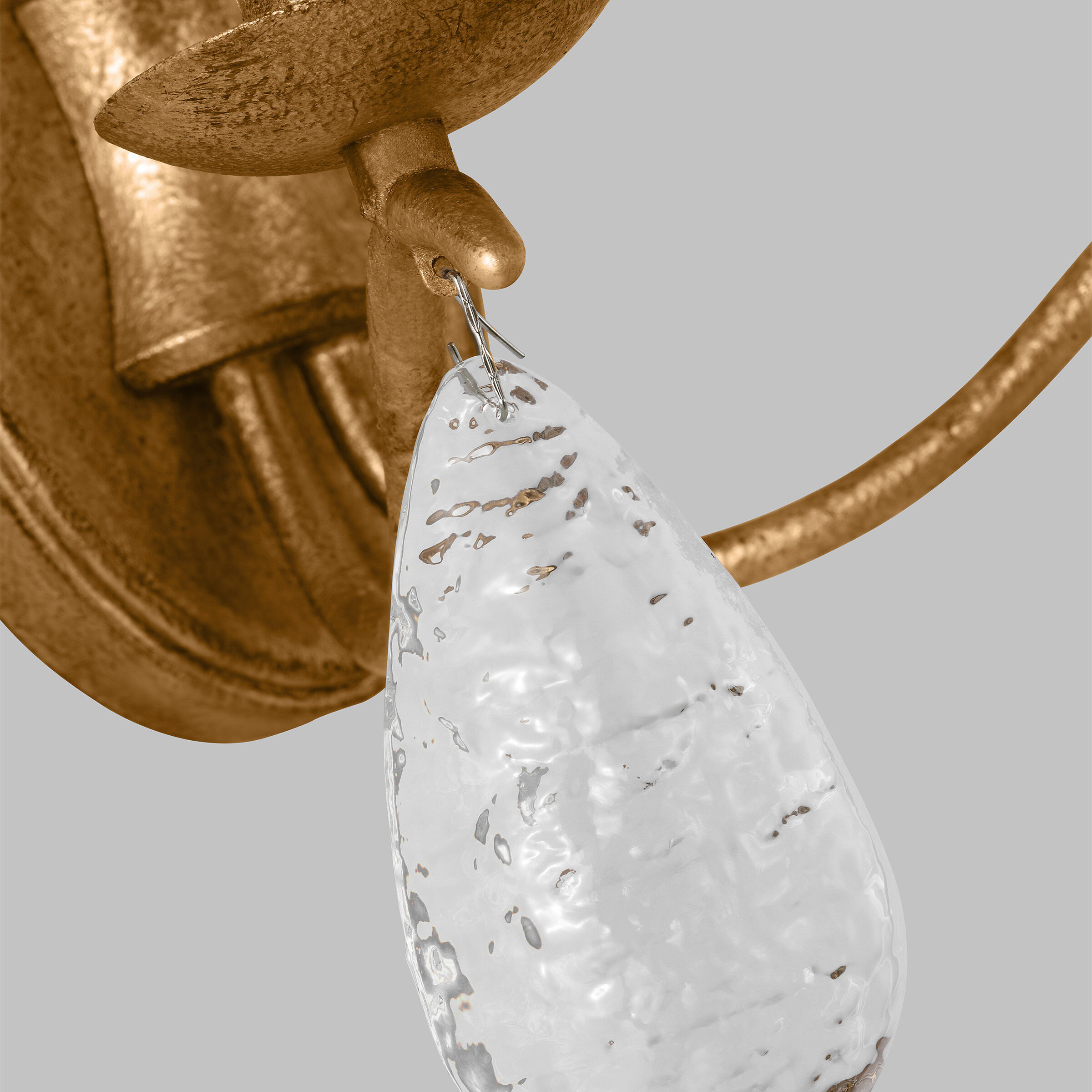 C&M by Chapman & Myers Shannon Wall Sconce Wall Light in Antique Gild