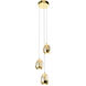 Artisan Collection/VENEZIA Series 8 inch Gold Pendant Ceiling Light