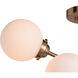Orbit LED 25 inch Muted Brass Semi-Flush Mount Ceiling Light in 6