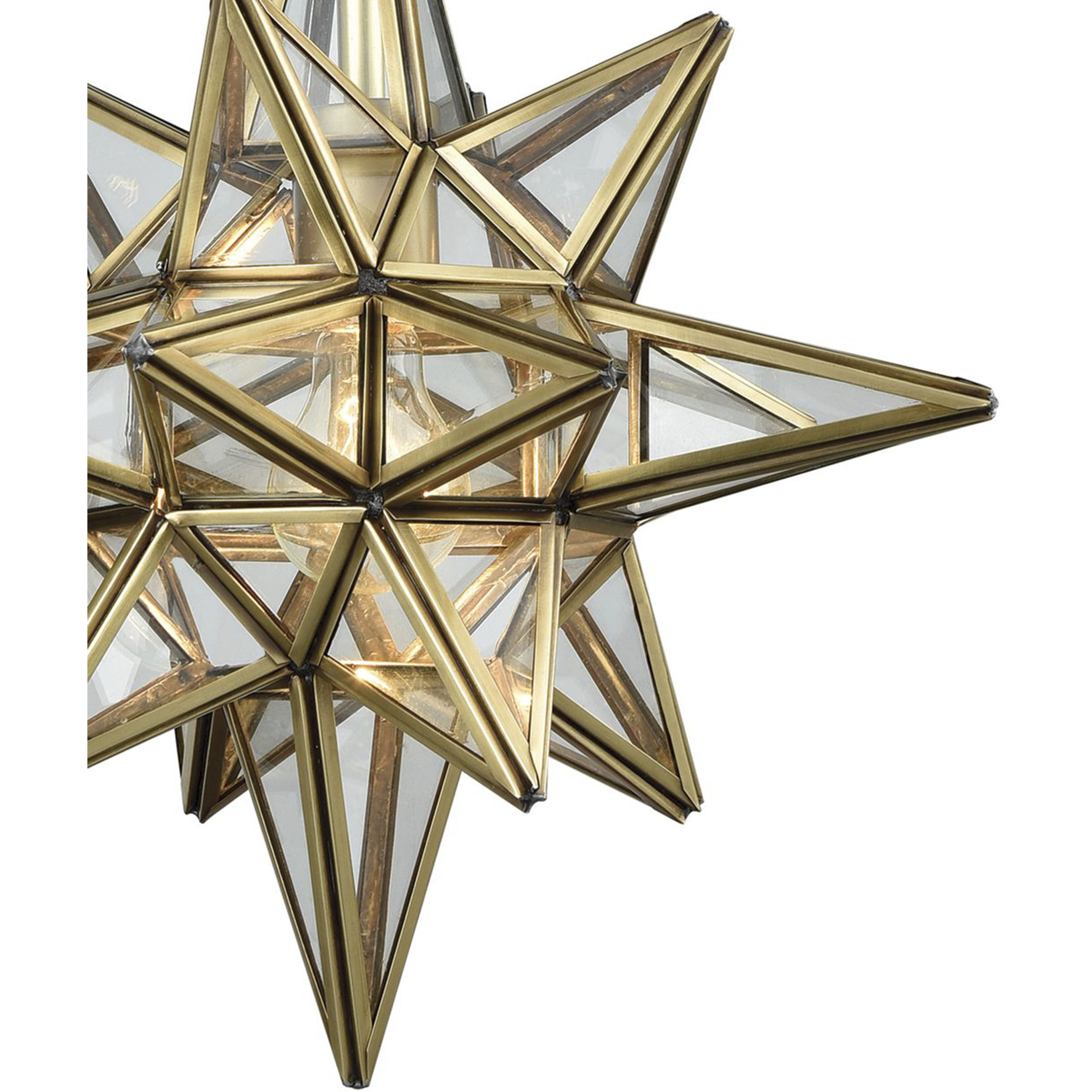 Beamer 1 Light 12 inch Brushed Brass Mini Pendant Ceiling Light