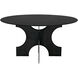 Element 59 X 59 inch Matte Black Dining Table