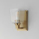 Cubos 1 Light 4.75 inch Natural Aged Brass Bath Vanity Wall Light