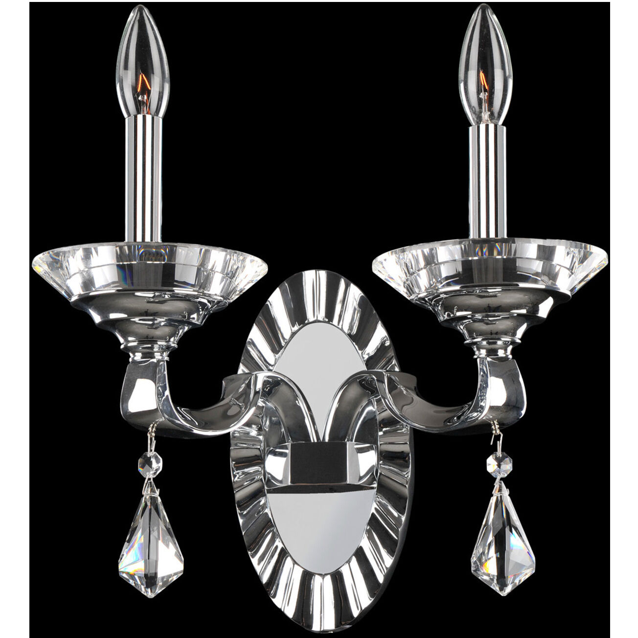Cosimo 2 Light 13 inch Chrome Wall Sconce Wall Light