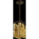 Terra 2 Light 7.75 inch Bronze Pendant Ceiling Light in Gold Leaf