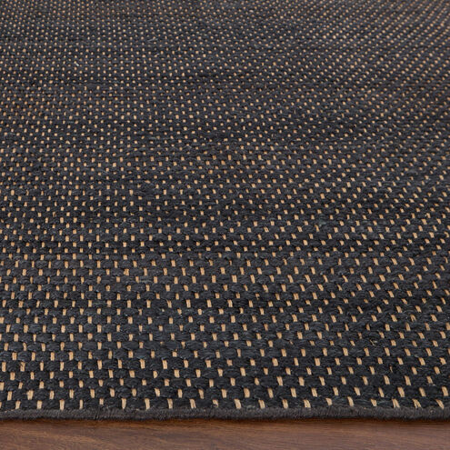 Ganges 36 X 24 inch Black Rug in 2 x 3