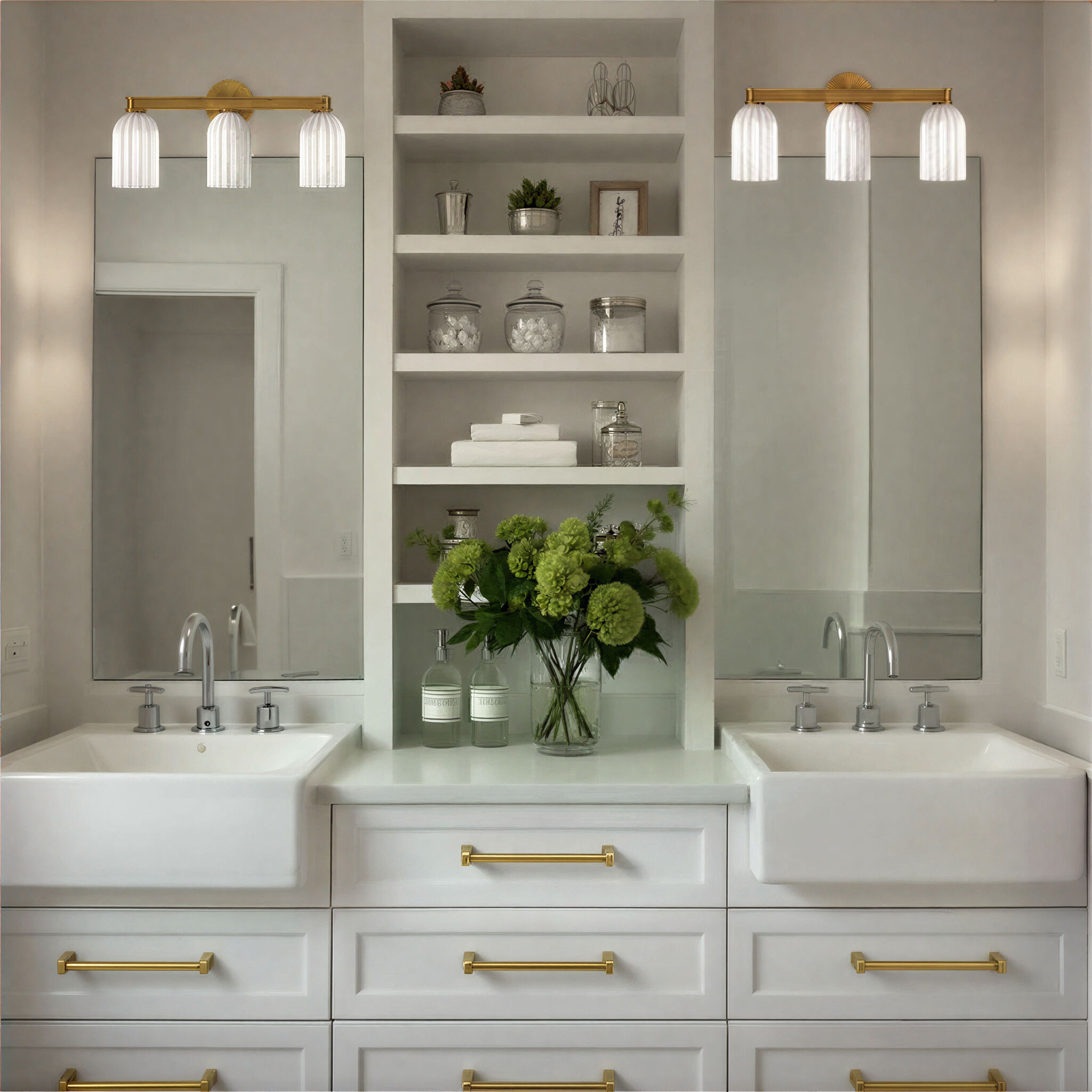 Lotus Bath Vanity Light Wall Light