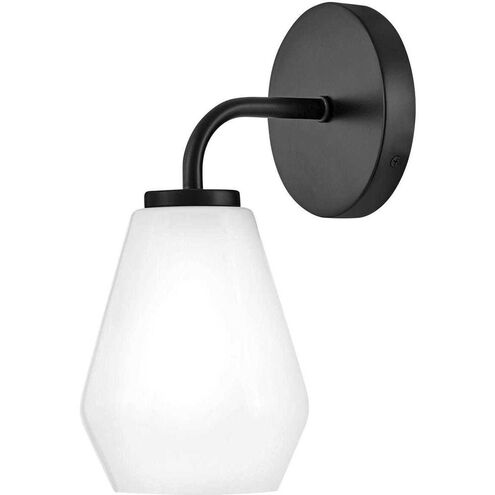 Gio LED 7.25 inch Black Bath Light Wall Light