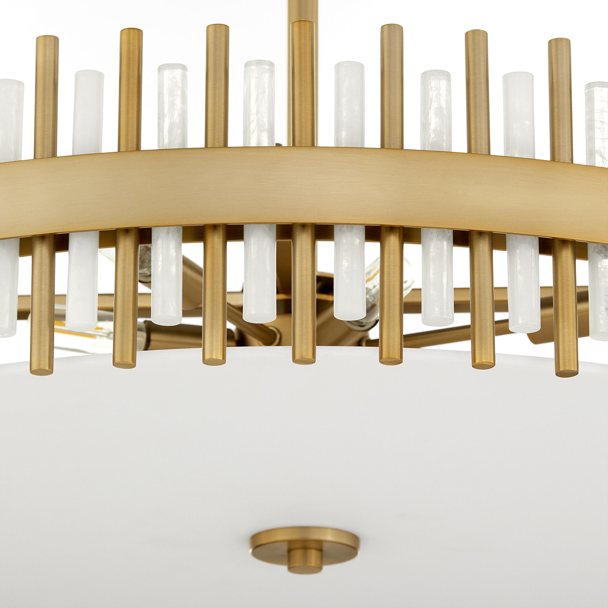 Cassio 8 Light 36 inch Aged Brass Pendant Ceiling Light