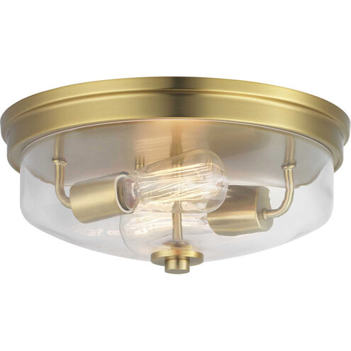 Blakely 2 Light 14 inch Brushed Bronze Flush Mount Ceiling Light, Design Series