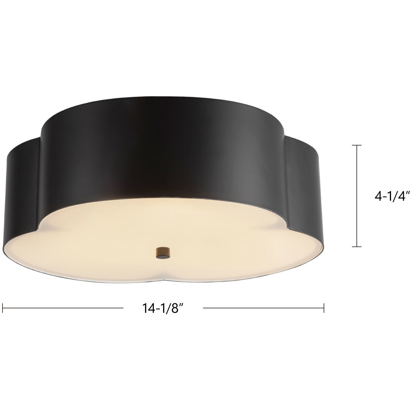 Alora Mood Adella 3 Light 14.13 inch Matte Black Flush Mount Ceiling Light