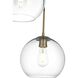 Baxter 3 Light 20 inch Satin Gold Pendant Ceiling Light