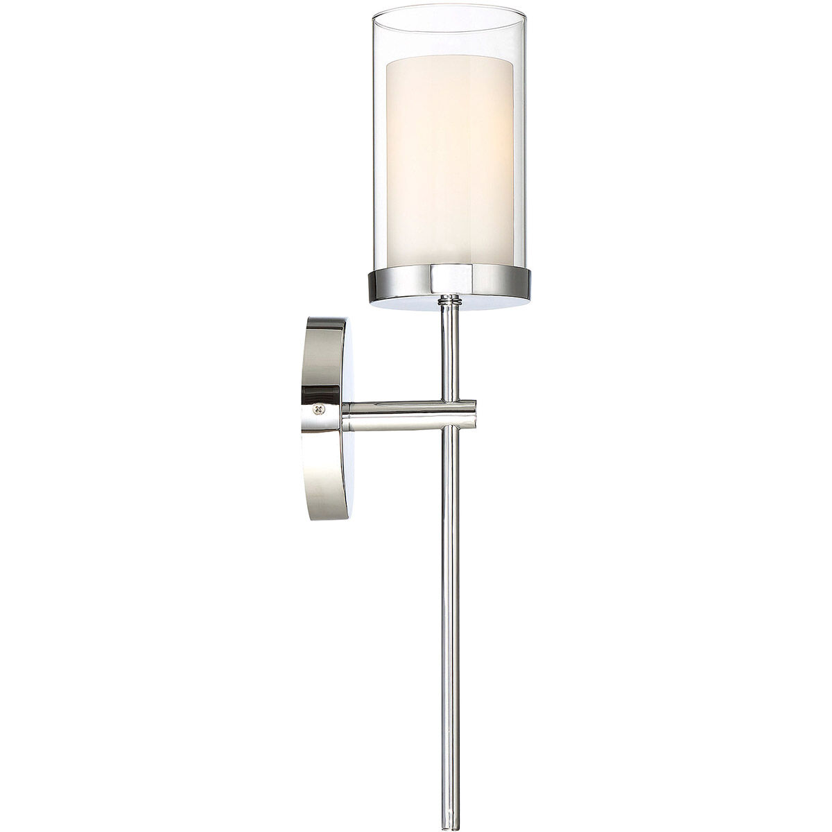 Meridian M90016CH 1 Light Wall Sconce in Chrome
