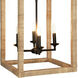 Newport 4 Light 17 inch Natural Ceiling Lantern Ceiling Light, Large