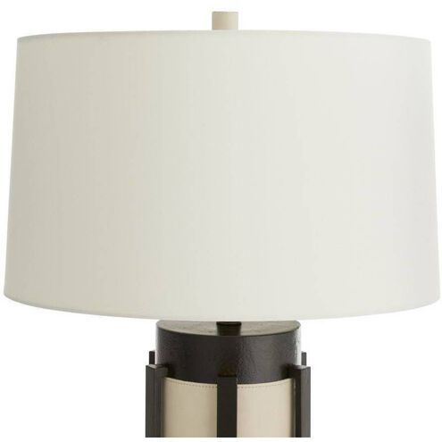 Folsom 29.5 inch 150.00 watt Bronze and Ivory Lamp Portable Light