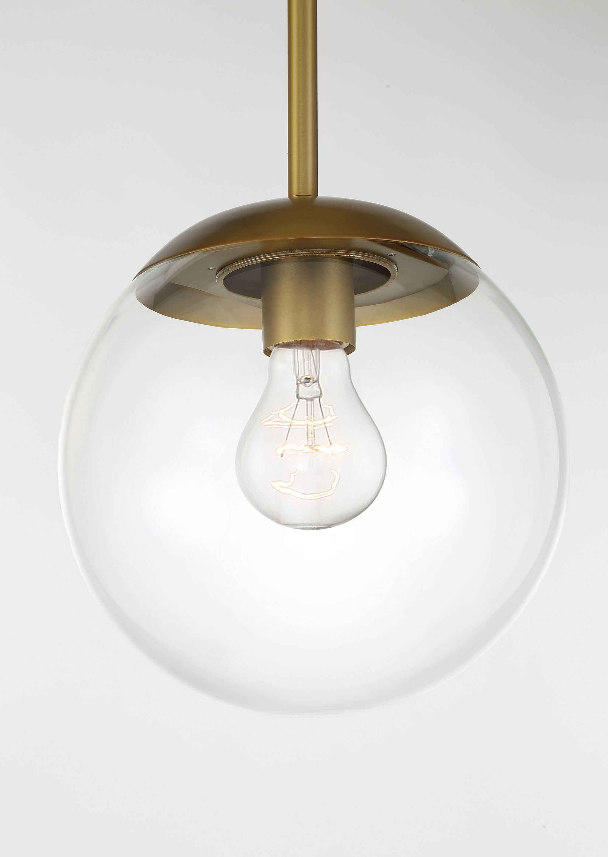 Auresa 1 Light 8 inch Soft Brass Mini Pendant Ceiling Light