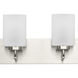 Merry 6 Light 48 inch Brushed Nickel Bath Vanity Light Wall Light