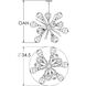 Blossom LED 34.5 inch Novel Brass Chandelier Ceiling Light in 2700K LED, Starburst