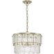 Chevall 3 Light 17 inch Gilded Silver Pendant Ceiling Light, Design Series