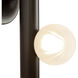 Reese 4.38 inch Urban Bronze Wall Sconce Wall Light in Amber Glass