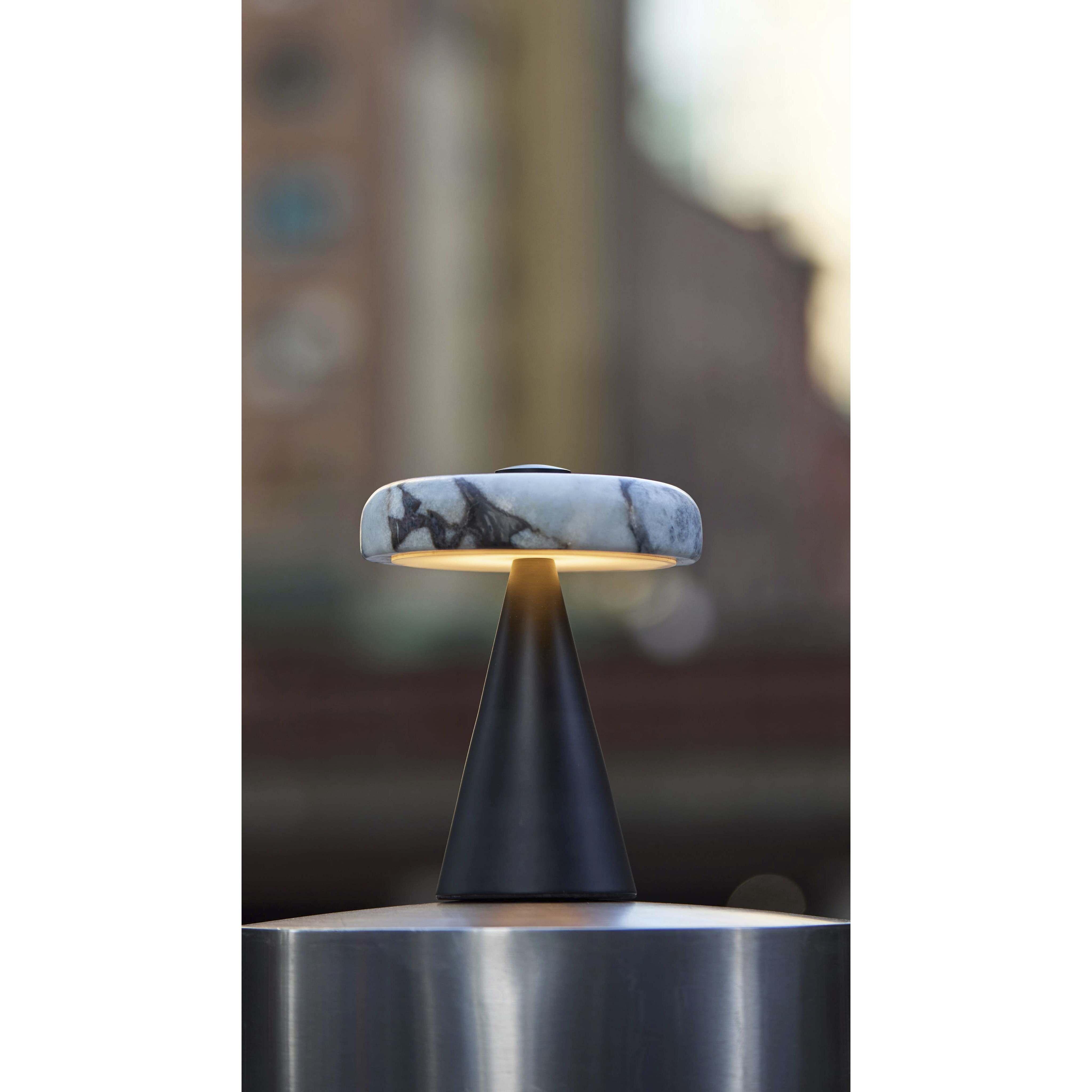 Randy 9 inch 3.00 watt Black Cordless Table Lamp Portable Light