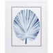 Indigo Tropical Leaf Blue Framed Art
