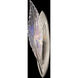 Plume Wall Sconce Wall Light in Silver, Dichroic Feathers Studio Glass