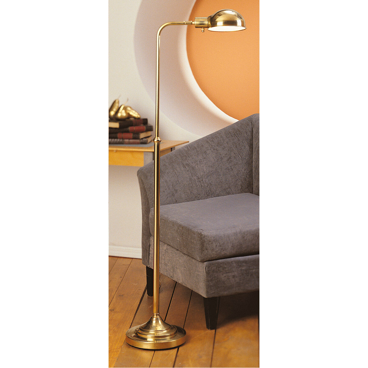 Antique brass task floor lamp cheap