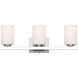 Jae 3 Light 23 inch Brushed Nickel Vanity Light Wall Light