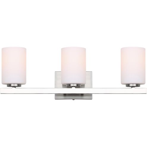 Jae 3 Light 23 inch Brushed Nickel Vanity Light Wall Light