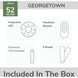 Georgetown 52 inch Fresh White with Light Oak and Fresh White Blades Ceiling Fan