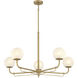 Whitehall 5 Light 38 inch Legacy Brass Chandelier Ceiling Light